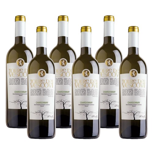 Case of 6 Torre dei Vescovi Chardonnay 75cl White Wine